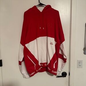 cookies red and white mens 2xl hoodie